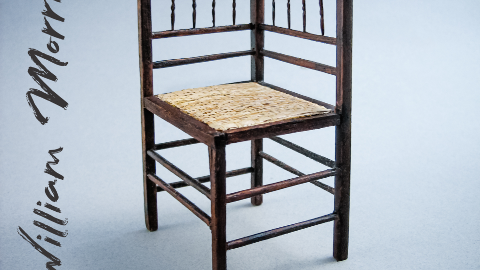 Maquete que fizemos: Cadeira The Sussex Rush-seated